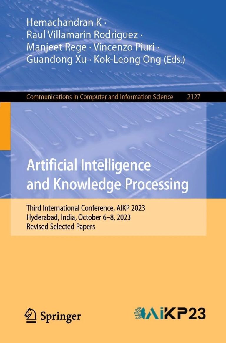 Artificial Intelligence and Knowledge Processing: Third International Conference, AIKP 2023