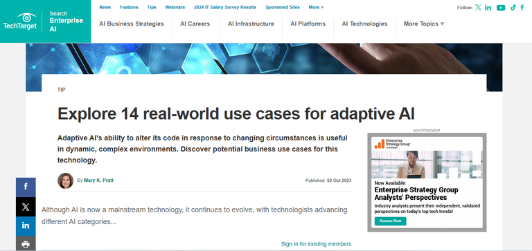 Explore 14 real-world use cases of adaptive AI