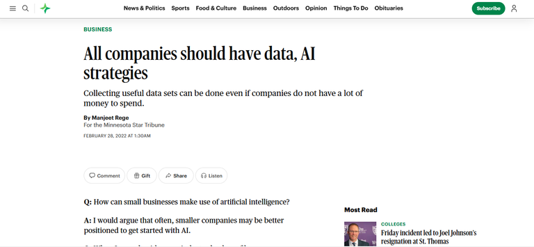 All companies should have data & AI strategies