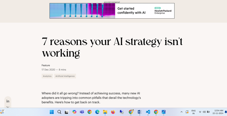 7 reasons your AI strategy isn't working
