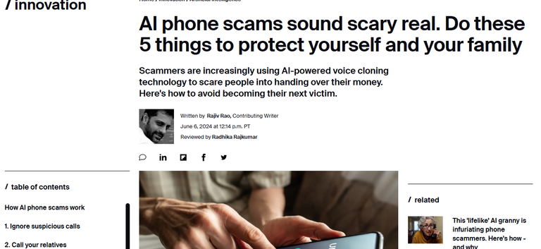 How to Protect Against AI Phone Scams