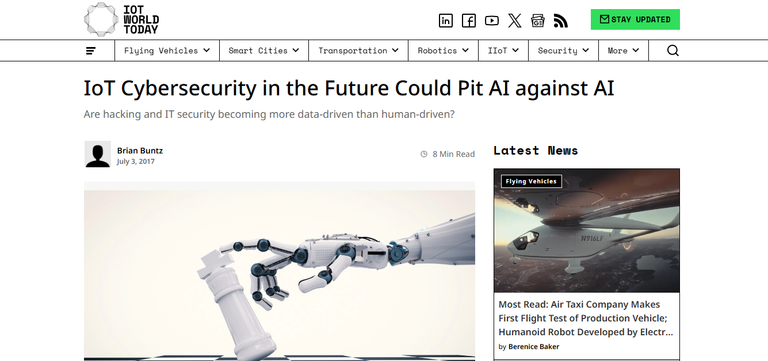 Future IoT Cybersecurity: AI vs AI