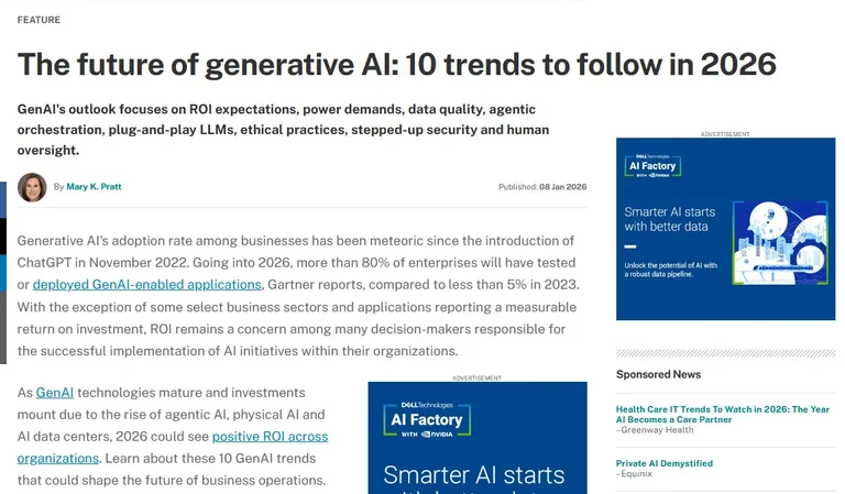 The future of generative AI: 10 trends to follow in 2026